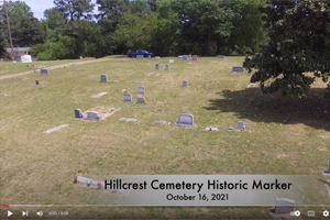 Hillcrest Cemetery Historic Marker